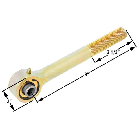 RockJock Johnny Joint 2in Narrow Rod End (Long Shank - 1in RH Thread 1.600in x .562in Ball) - RJ-305302-102