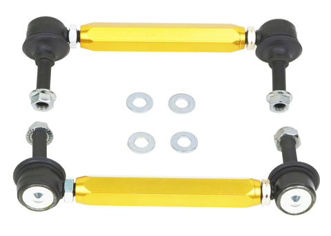 Whiteline Universal Sway Bar End Link Kit - 175-200mm Heavy Duty Adjustable - 10mm Ball Studs - KLC140-175