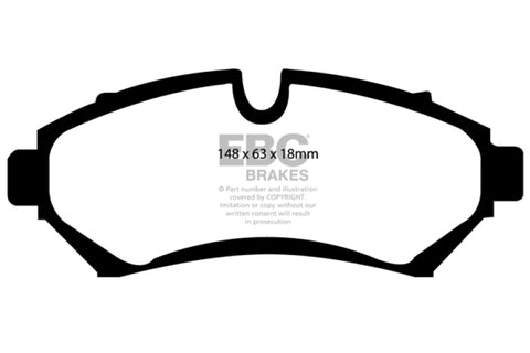 EBC 98-04 Cadillac Seville 4.6 Greenstuff Front Brake Pads - DP21100/2