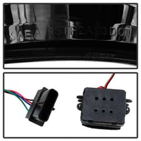 Xtune Yukon Denali 99-00 LED Tail Lights w/ 3rd LED Brake Light Smoked ALT-JH-CCK88-LED-SET-SM - 9032752