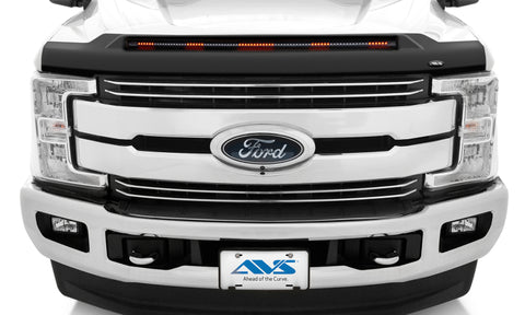 AVS 17-22 Ford F-250/F-350/F-450/F-550 Super Duty Low Profile Aeroskin Lightshield Pro - Black - 953135