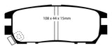EBC 92-97 Mitsubishi Montero 3.0 Greenstuff Rear Brake Pads - DP6958