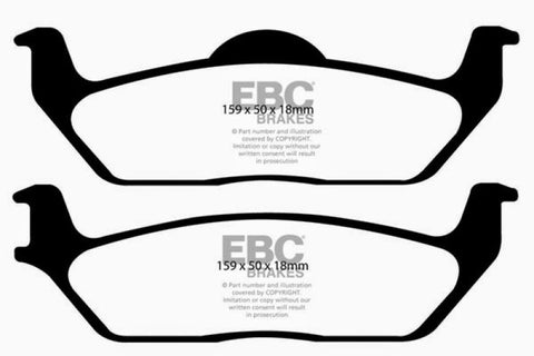 EBC 11 Ford F150 3.5 Twin Turbo (2WD) 6 Lug Yellowstuff Rear Brake Pads - DP41697R