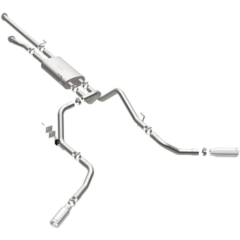 MagnaFlow Cat-Back 10-15 Toyota Tundra SC LB / CC SB 4.6L/5.7L V8 SS 2.5 Dual Split Rear 4in Tip - 19232