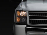 Raxiom 07-13 Chevrolet Silverado 1500 Euro Headlights- Blk Housing (Clear Lens) - S112706