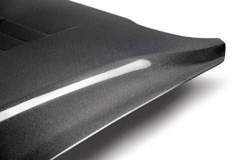 Anderson Composites 18-19 Ford Mustang Double Sided Type-GT5 Carbon Fiber Hood - AC-HD18FDMU-GT5-DS