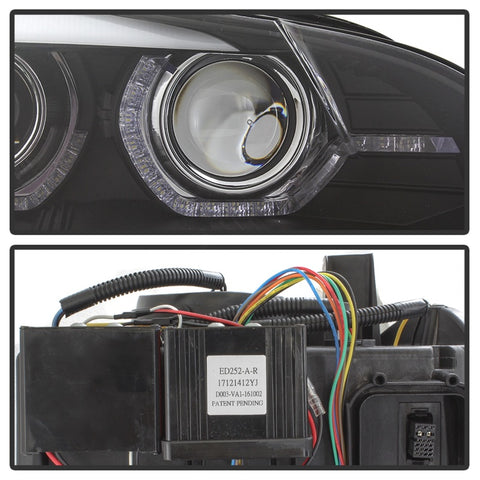 Spyder 07-10 BMW X5 E70 (HID Models Only) Projector Headlights - Black PRO-YD-BMWE7007-AFSHID-BK - 5085481