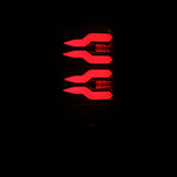 AlphaRex 94-01 Dodge Ram 1500/2500/3500 LUXX-Series LED Tail Lights - Black/Red - 643003