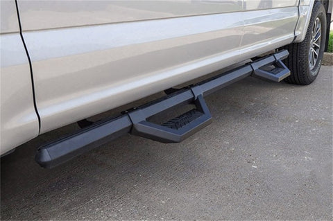 Dee Zee 99-23 Chevrolet/GMC/Dodge/Ford Full Size Truck Hex Cast - Crew Cab Side Steps (Txt Blk) - DZ66321CTB