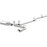 MagnaFlow Cat Back, SS, 2.5in, Street, Single Straight Pass. Polished 4in Tip, 2015 Ford Fusion 2.5L - 19096