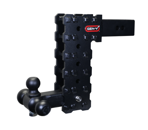 Gen-Y Phantom-X 2.5in Solid Shank 10in Drop 1.6K TW 16K Hitch w/GH-052 (No Flat Towing) - GH-2435X