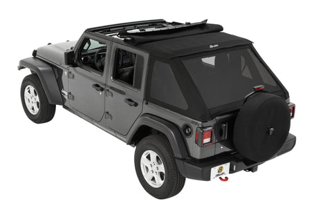 Bestop 18-26 Jeep Wrangler JL 4-Door Trektop (Black Diamond) - 56863-35