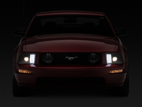Raxiom 05-09 Ford Mustang w/ Halogen Prjctor Headlights- Black Housing (Clear Lens) (No GT500 ) - 415794