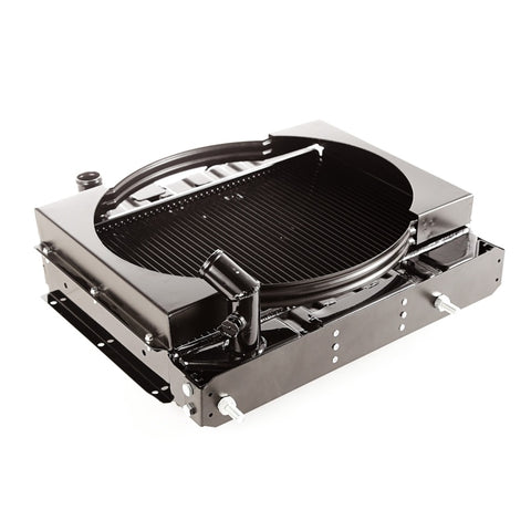 Omix Radiator w/ Fan Shroud 2 Row- 41-52 Willys Models - 17101.01