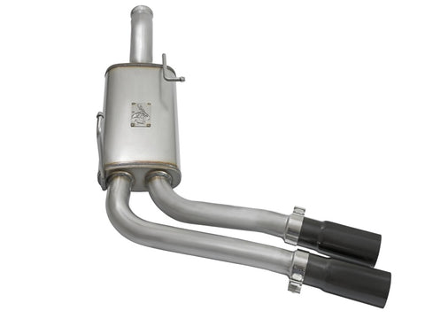 aFe Rebel Series CB Middle-Side Exit SS Exhaust w/ Black Tips 09-16 GM Silverado/Sierra V6/V8 - 49-44070-B
