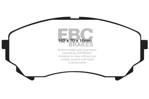 EBC 08-13 Cadillac CTS 3.6 (315mm Rear Rotors) Ultimax2 Front Brake Pads - UD1331