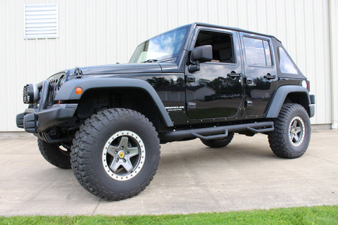 Fishbone Offroad 07-18 Jeep Wrangler JK 4 Door Rocker Guards Scale Armor - FB23053