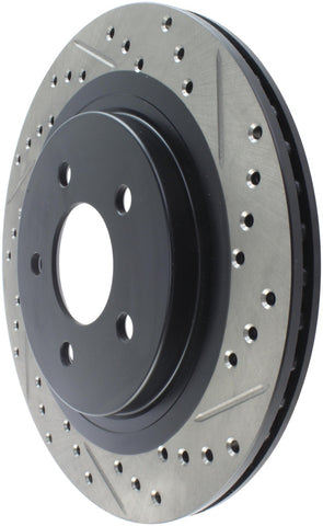 StopTech 05-10 Ford Mustang Slotted & Drilled Left Rear Rotor - 127.61087L