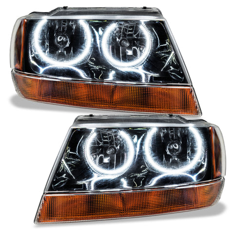 Oracle 99-04 Jeep Grand Cherokee SMD HL - Black - ColorSHIFT w/ 2.0 Controller - 7167-333