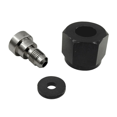Nitrous Express 4AN Bottle Nipple and Nut for CO2 Valve (Incl Gasket) - 11713