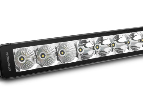 Go Rhino Xplor Bright Series Sgl Row LED Light Bar (Side/Track Mount) 20.5in. - Blk - 750152013CSS