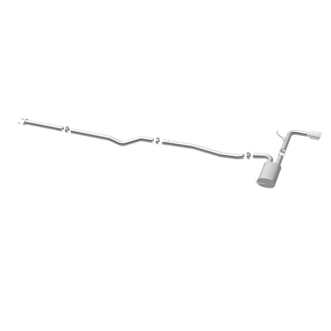 MagnaFlow Cat Back, SS, 2.5in, Street, Single Straight Pass. Polished 4in Tip, 2015 Ford Fusion 2.5L - 19096