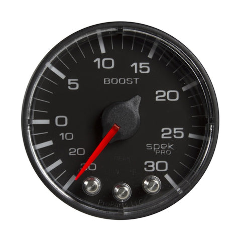 Autometer Spek-Pro 52.4mm 30inHG-30PSI Digital Stepper Motor Vac/Boost Gauge - P302328