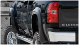 Bushwacker 07-14 Chevy Silverado 2500 HD Fleetside Extend-A-Fender Style Flares 4pc - Black - 40938-02