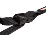 PRP Cam-Lock 1in.x10ft. Tie Down with Snap S Hooks and Soft Tie - Black - Pr. - 13801-2