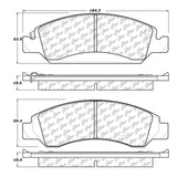 StopTech 2016 Chevy Tahoe Street Touring Front Brake Pads - 308.13630