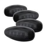 xTune Chevy Silverado 99-13 Dually 2 Red LED Amber LED Side Fender Lights Smoke ACC-LED-GMD99-SL-SM - 9924682