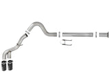 aFe Power 11-14 Ford F250/F350 6.7L Diesel Rebel XD 4in 409 SS DPF-Back Exhaust System - Black Tips - 49-43120-B