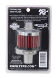 K&N Clamp On Rubber Base Crankcase Vent Filter 0.5in Flange ID 2in OD 1.5in Height - 62-1330