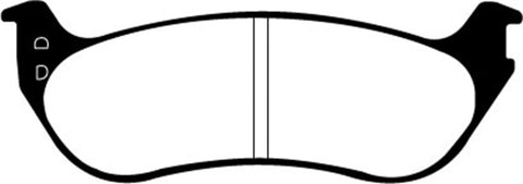 EBC 06-10 Ford Explorer 4.0 2WD Yellowstuff Rear Brake Pads - DP41805R