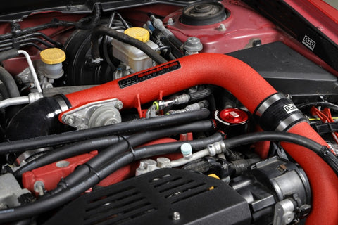 GrimmSpeed 2008-2014 Subaru STI Front Mount Intercooler Kit Raw Core / Red Pipe - 090227