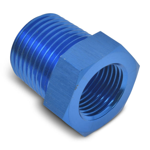 Russell Performance 1in Male to 3/4in Female Pipe Bushing Reducer (Blue) - 661640