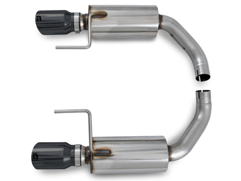 AWE Tuning S550 Mustang EcoBoost Axle-Back Exhaust - Touring Edition (Diamond Black Tips) - 3015-33086