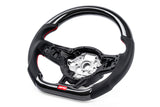 APR 15-26 Volkswagen Golf R/GTI/Jetta (MK7) Carbon Fiber/Red Stitch Steering Wheel (Non Paddles) - MS100205