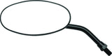 BikeMaster Adjustable Oval Mirror 10mm - Each - Black - 600805