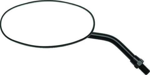 BikeMaster Adjustable Oval Mirror 10mm - Each - Black - 600805