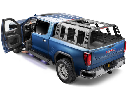 RealTruck 19-25 Chevy Silverado 1500 CC 4dr VoltStep Electric Running Board Kit - Tex. Blk - 20404887PC