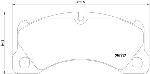 Hella 2012+ Porsche Cayenne 958 Front Brake Pad Set - 355015801