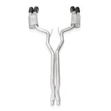 Stainless Works 2020 Ford GT500 Redline Catback X-Pipe Exhaust Factory Connect - Black Tips - GT500CBXFCRB