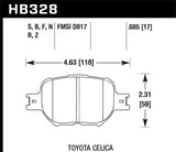 Hawk 01-05 Celica GT/GT-S/05-08 tC Performance Ceramic Street Front Brake Pads - HB328Z.685