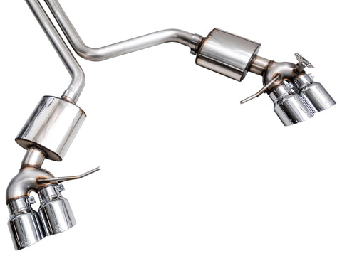 AWE Tuning 2022+ Porsche Macan 2.9TT Touring Edition Cat-Back Exhaust w/ Chrome Silver Tips - 3015-42952