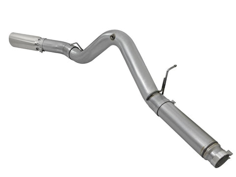 aFe LARGE Bore HD 5in Exhausts DPF-Back SS w/ Pol Tips 16-17 GM Diesel Truck V8-6.6L (td) LML/L5P - 49-44081-P
