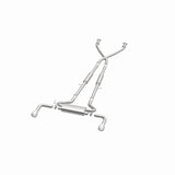 MagnaFlow 14 Infiniti Q50 V6 3.7L Cat-Back Polished Stainless Tips Dual Split Rear Exit Exhaust - 15310