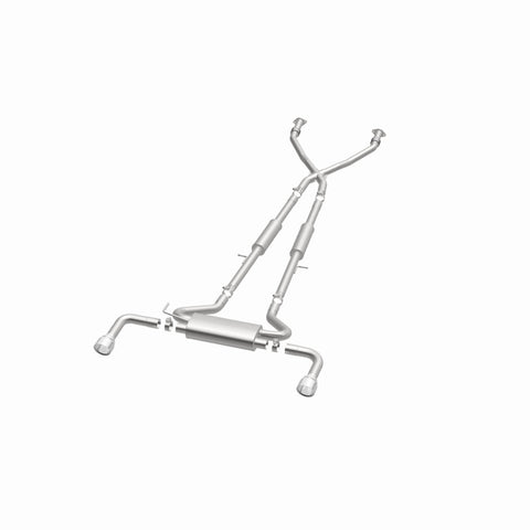 MagnaFlow 14 Infiniti Q50 V6 3.7L Cat-Back Polished Stainless Tips Dual Split Rear Exit Exhaust - 15310