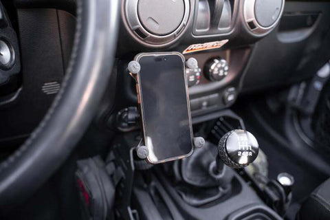 DV8 07-18 Jeep Wrangler JK Center Console Molle Panels & Device Bridge - CCJK-01