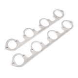 Stainless Works Big Block Ford Flat Tall Oval Port Header 304SS Exhaust Flanges 2-1/4in Primaries - HFBBF1225